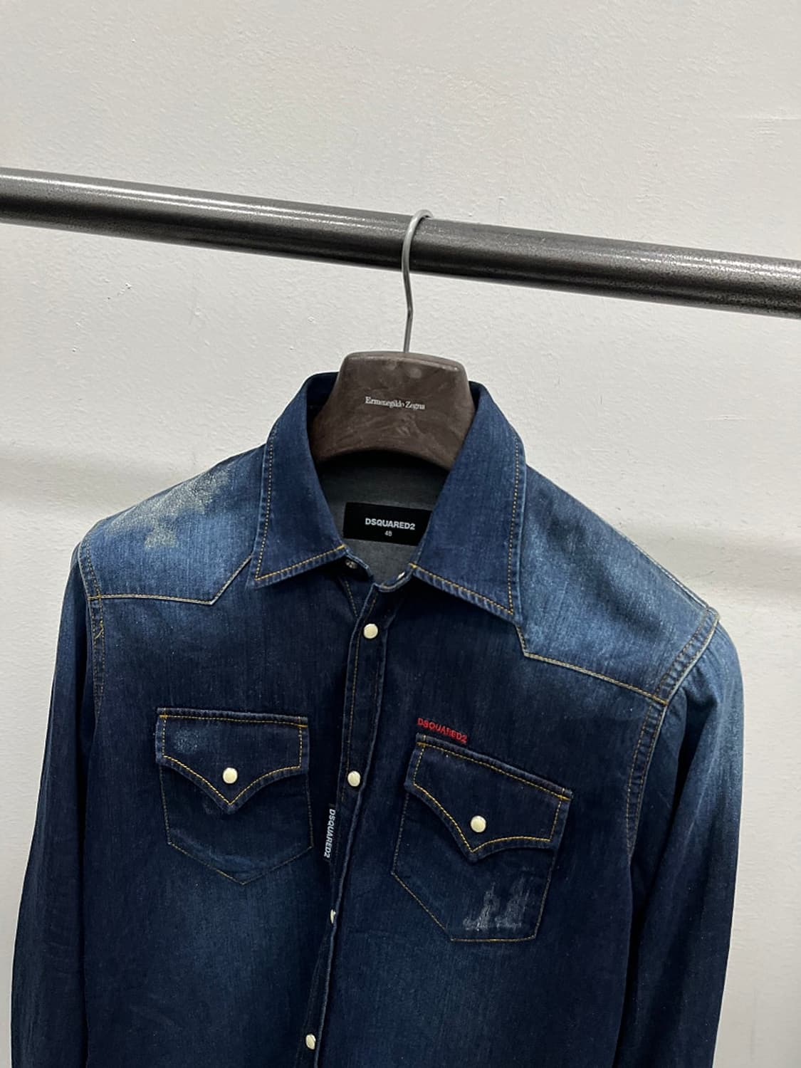 95) 디스퀘어드 로고 데님셔츠  상품이미지3