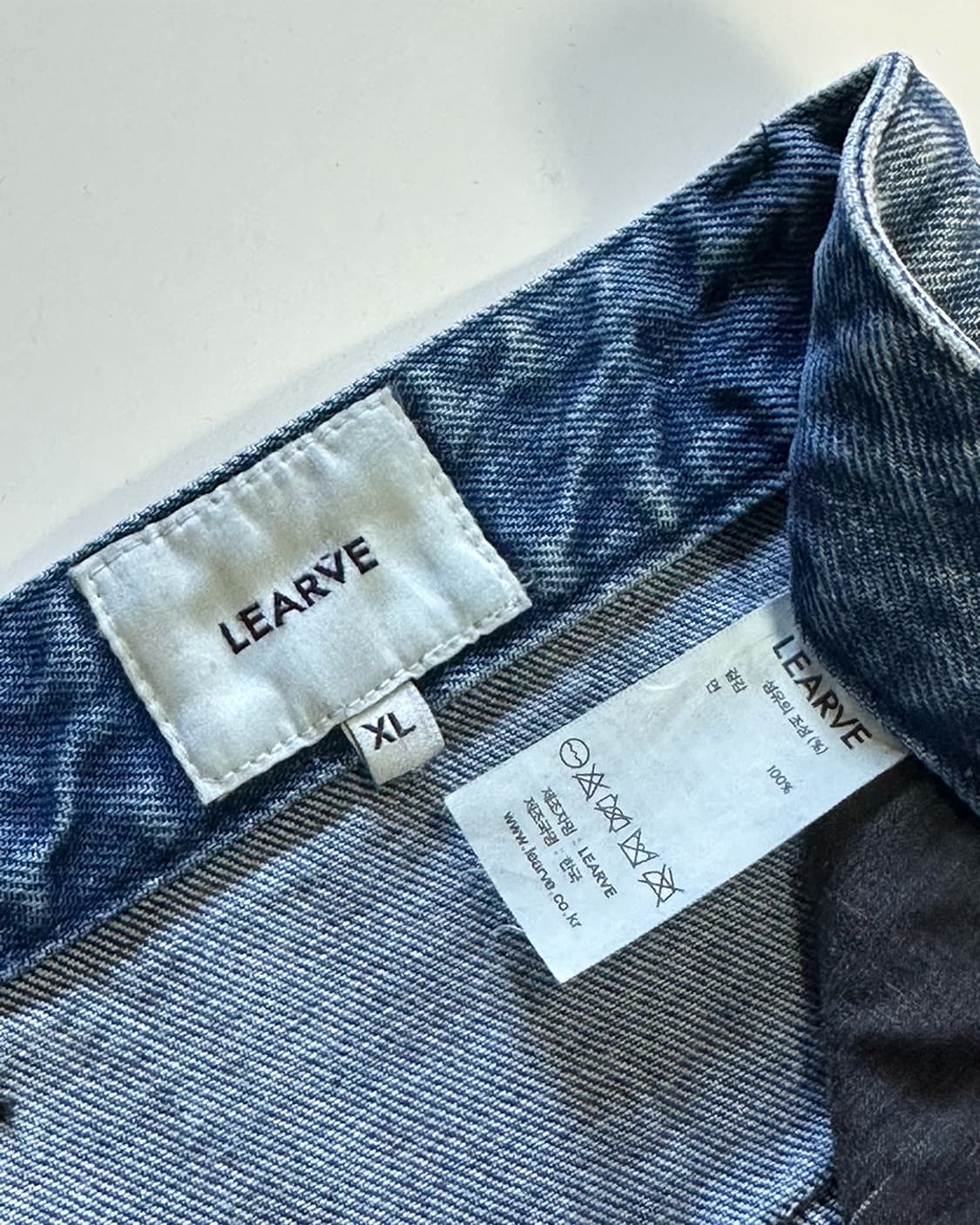 르아브 와이드 데님 팬츠 상품이미지3