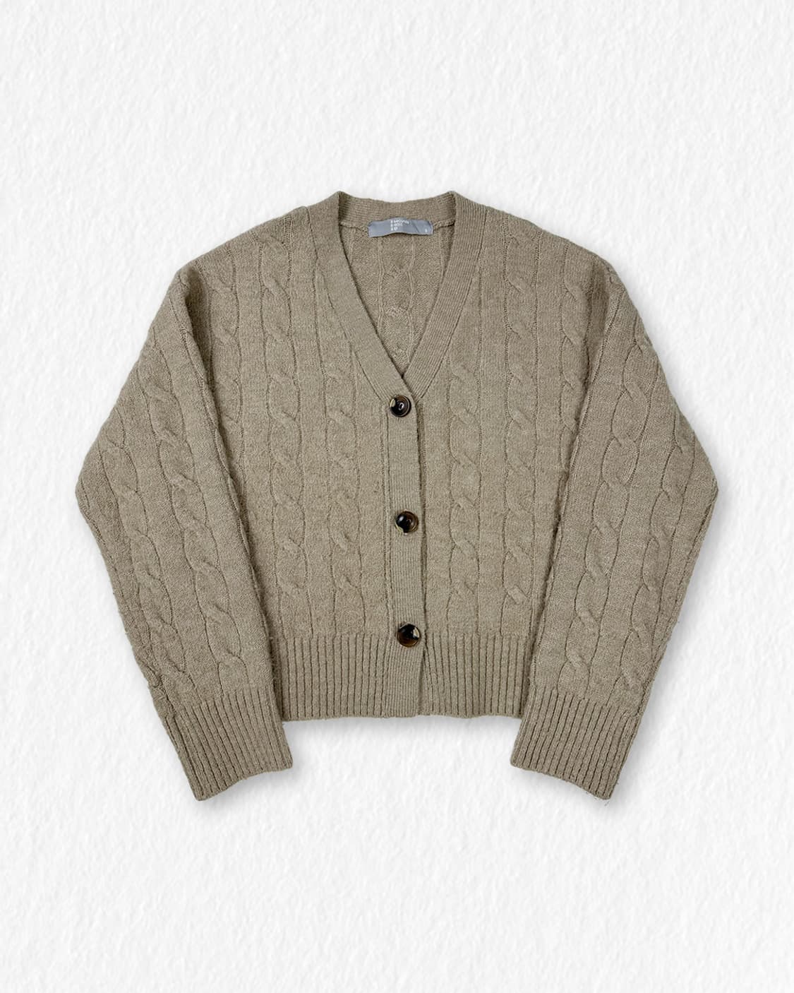 에잇세컨즈 케이블 가디건 베이지 상품이미지1