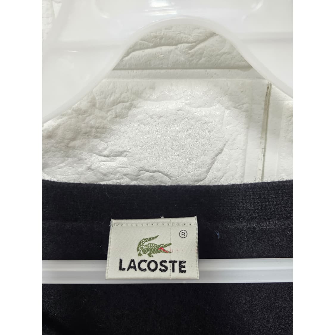 택포_ 라코스테 블랙 울 가디건 L 상품이미지2