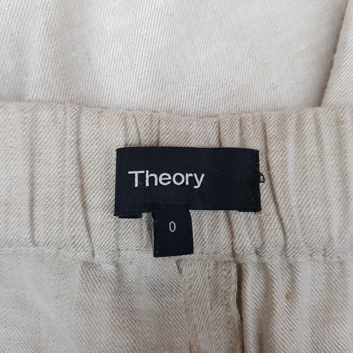 Theory 띠어리 린넨 혼방 베이지 팬츠 0사이즈 상품이미지6