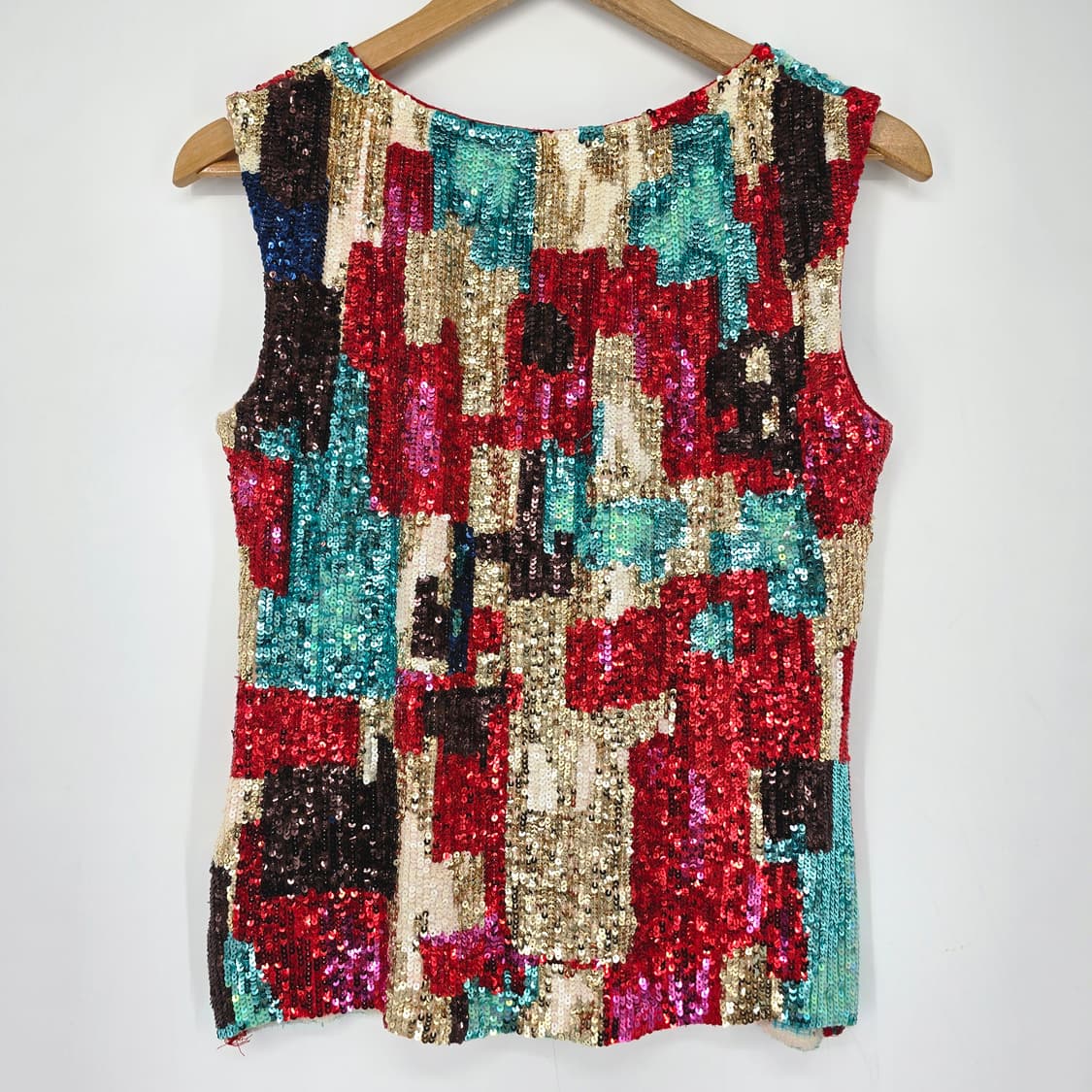 오브제 OBZEE 스팽글 슬리브리스 탑 상품이미지7