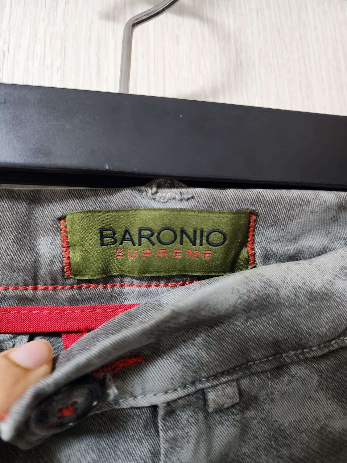 (새제품) 이태리 치노팬츠 baronio 스키니팬츠 32 상품이미지4