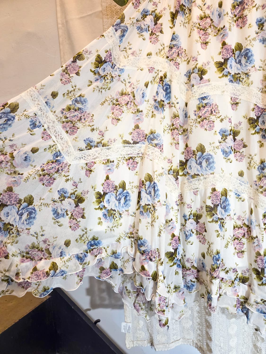 L'est rose 플라워 언발 스커트 상품이미지4