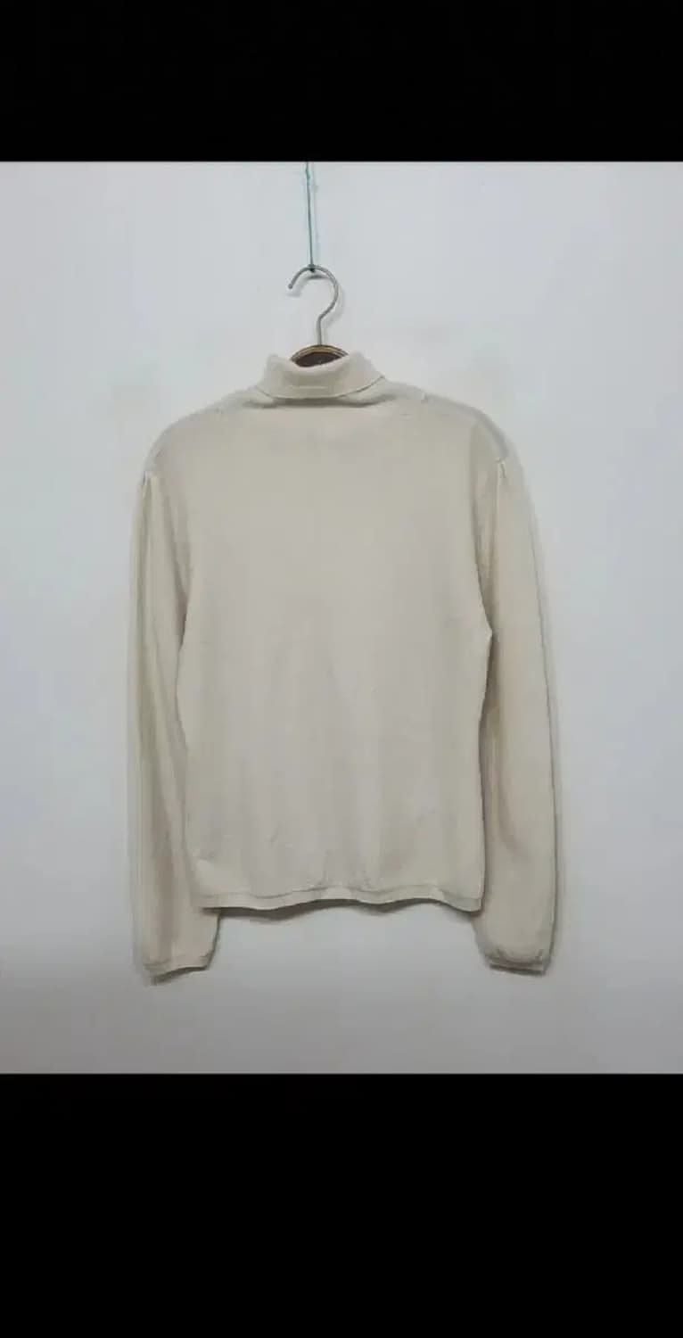 (M) 목폴라 캐시미어 니트 아이보리 터틀넥 스웨터 프랑스판  상품이미지6