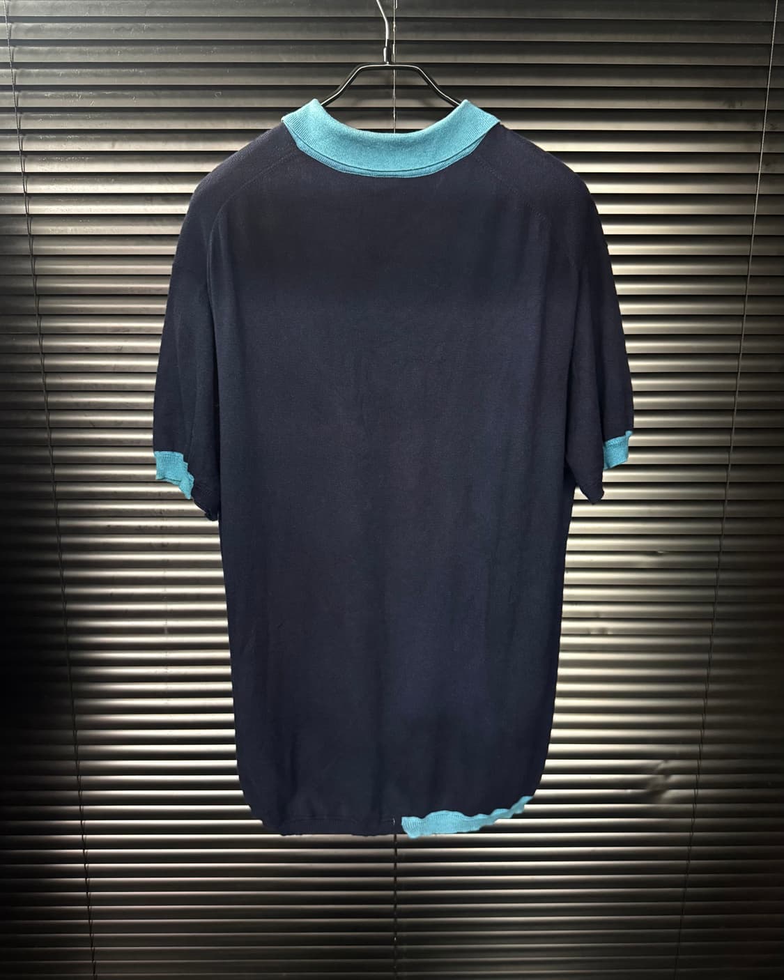 아르마니 익스체인지 알마니 코튼 반팔 PK 카라 니트 배색 105 XL 상품이미지5