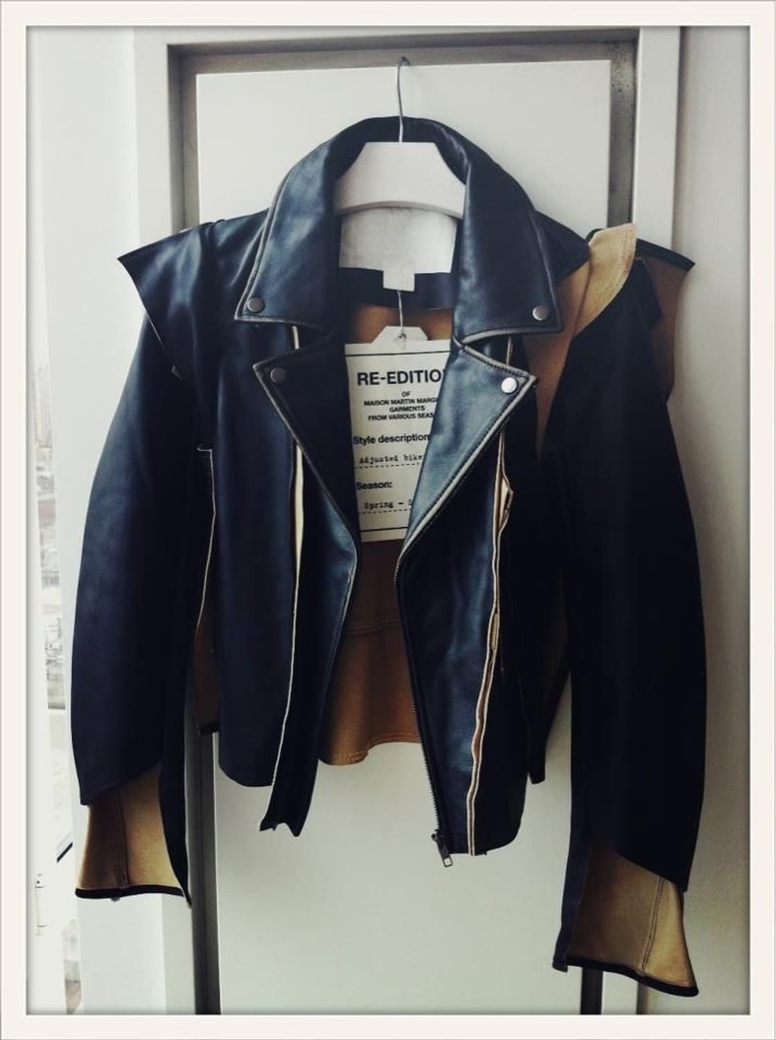 마르지엘라 x h&m 레더라이더자켓 36 상품이미지3