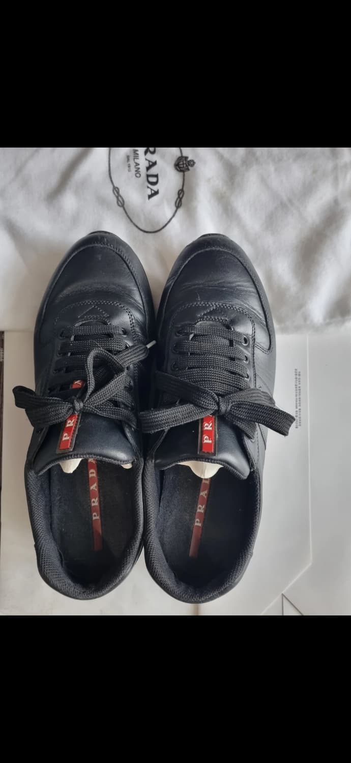 프라다 블랙 스니커즈 사이즈 6 상품이미지4