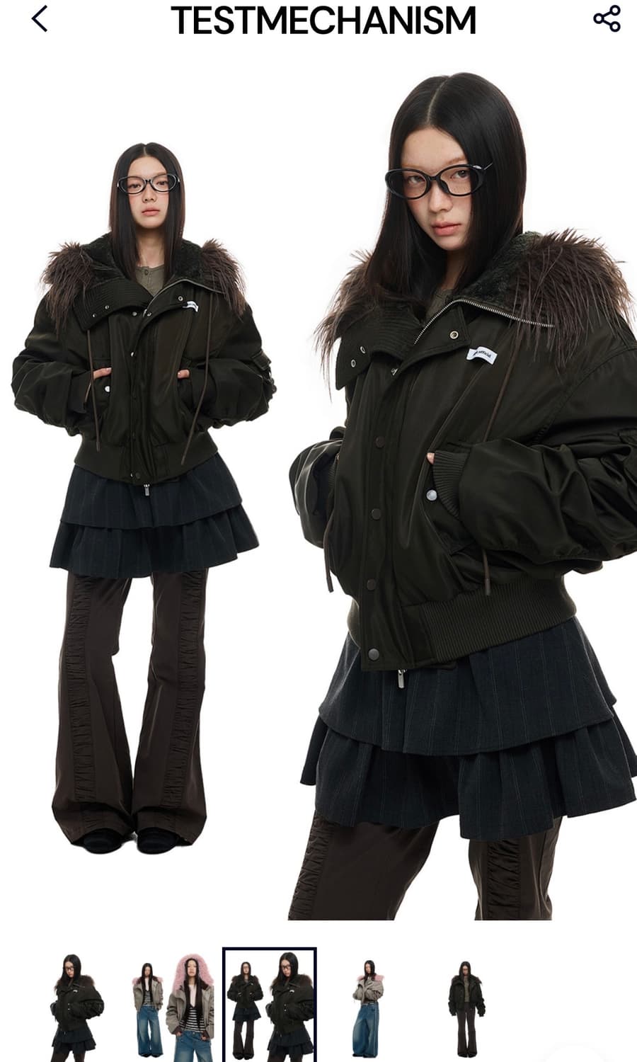 테스트메커니즘 JIKOO 지쿠 패딩 자켓 상품이미지1