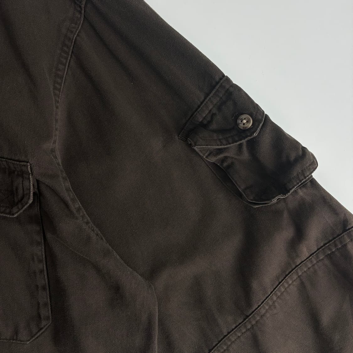 Woolrich  울리치 레더패치 다크브라운 워크셔츠 상품이미지3