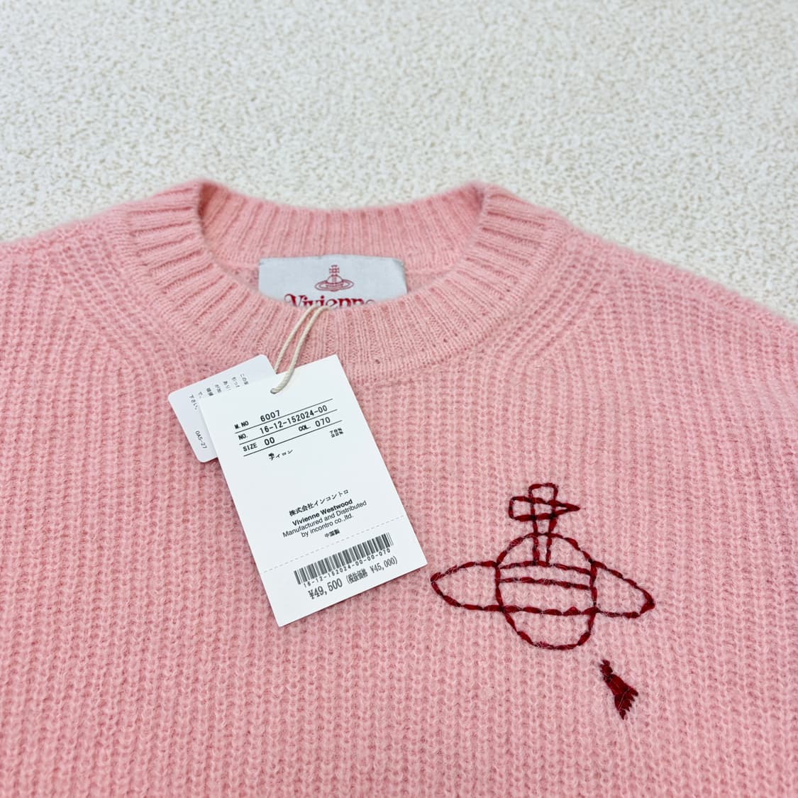비비안웨스트우드 레드라벨 알파카 핑크 스웨터 상품이미지4