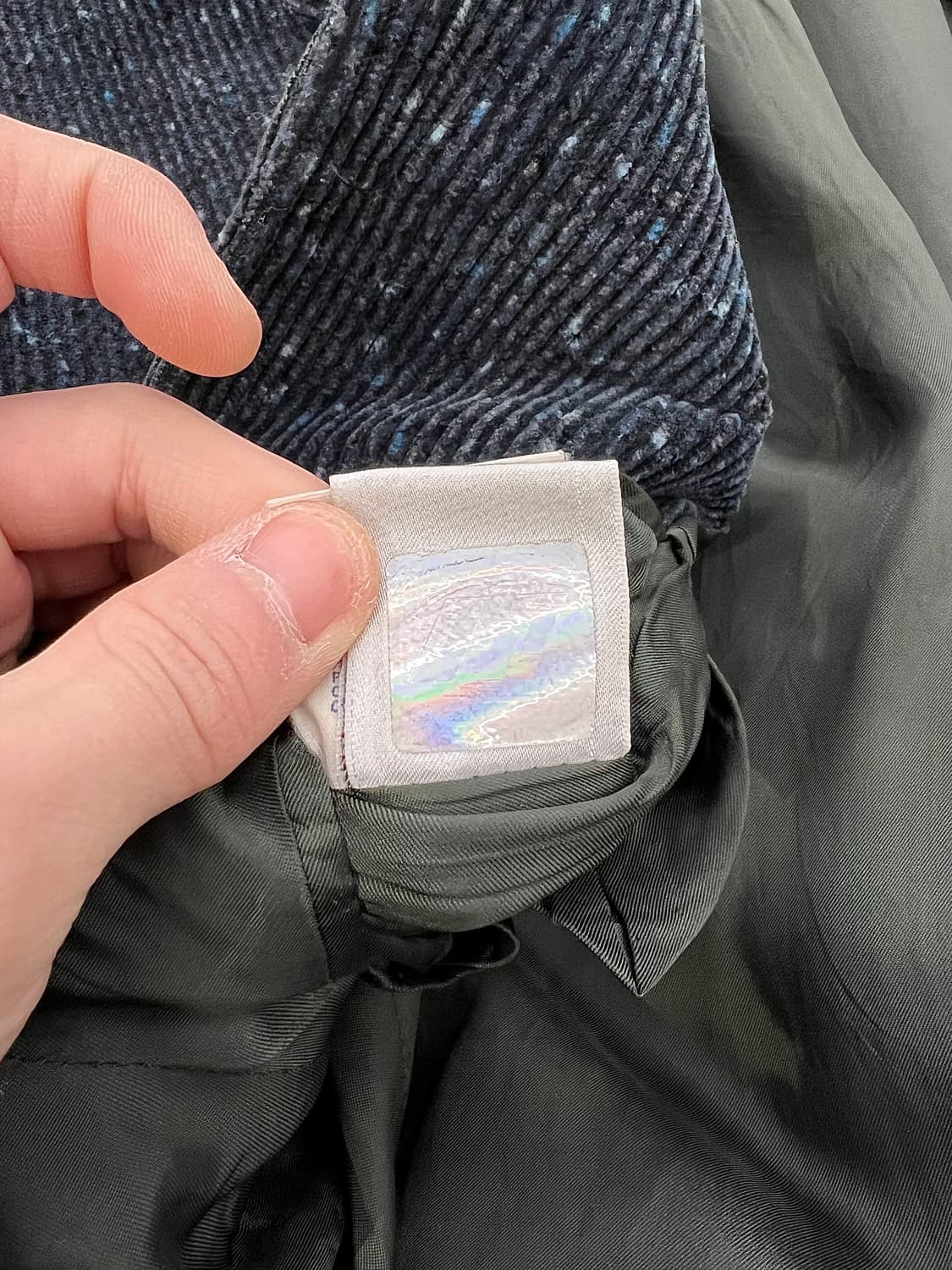 베르사체 진스 꾸뛰르 코듀로이 골덴 헤링본 부클레 3b 블레이저 자켓 상품이미지10