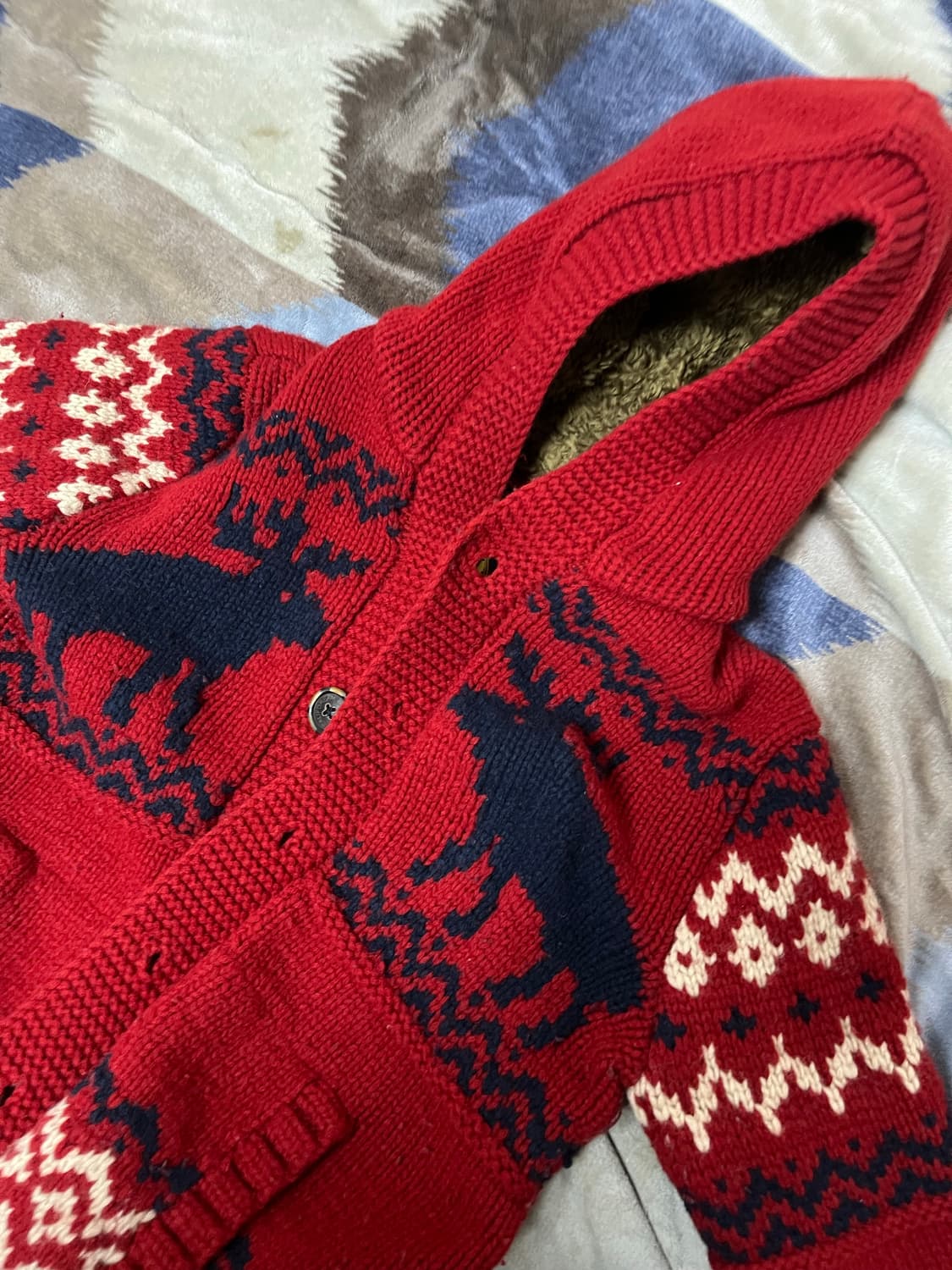 [S] 울80 니트 후드 판매합니다! 상품이미지5