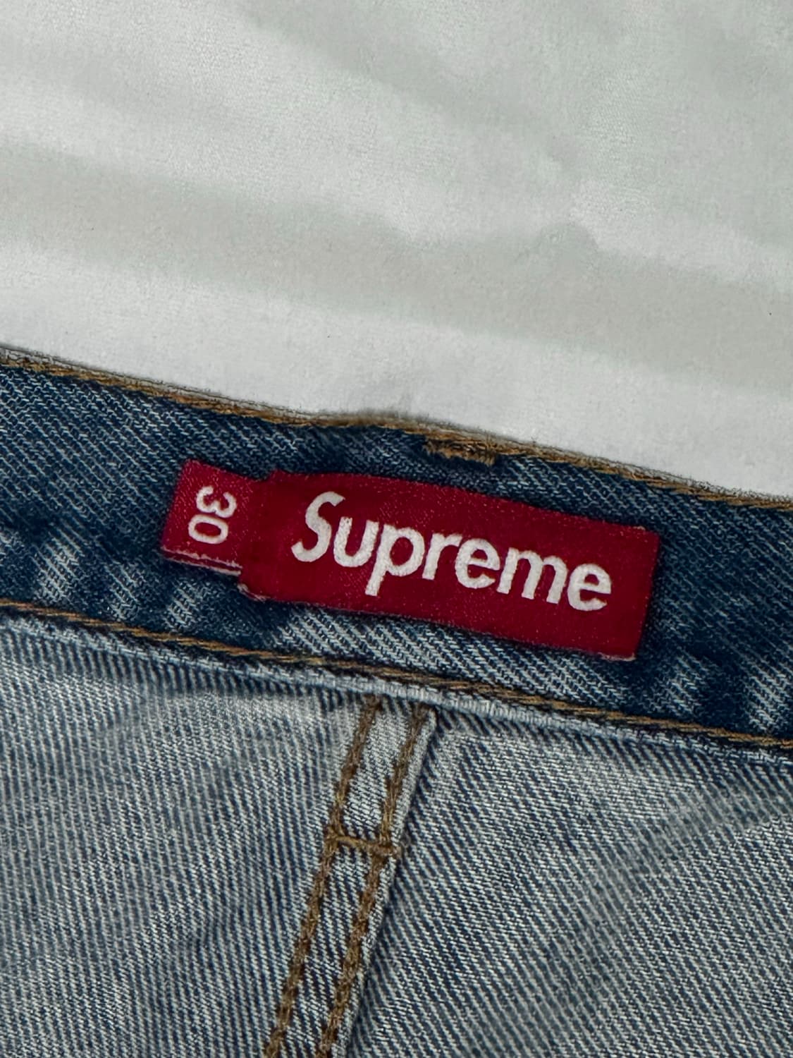 슈프림 배기진 워시드 인디고 -23fw 상품이미지4