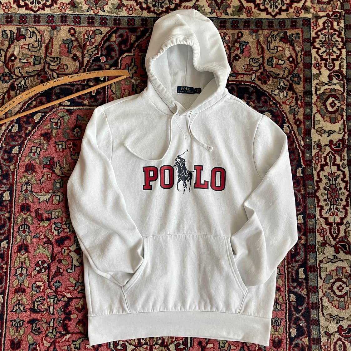 폴로 랄프로렌 화이트 후드 상품이미지6