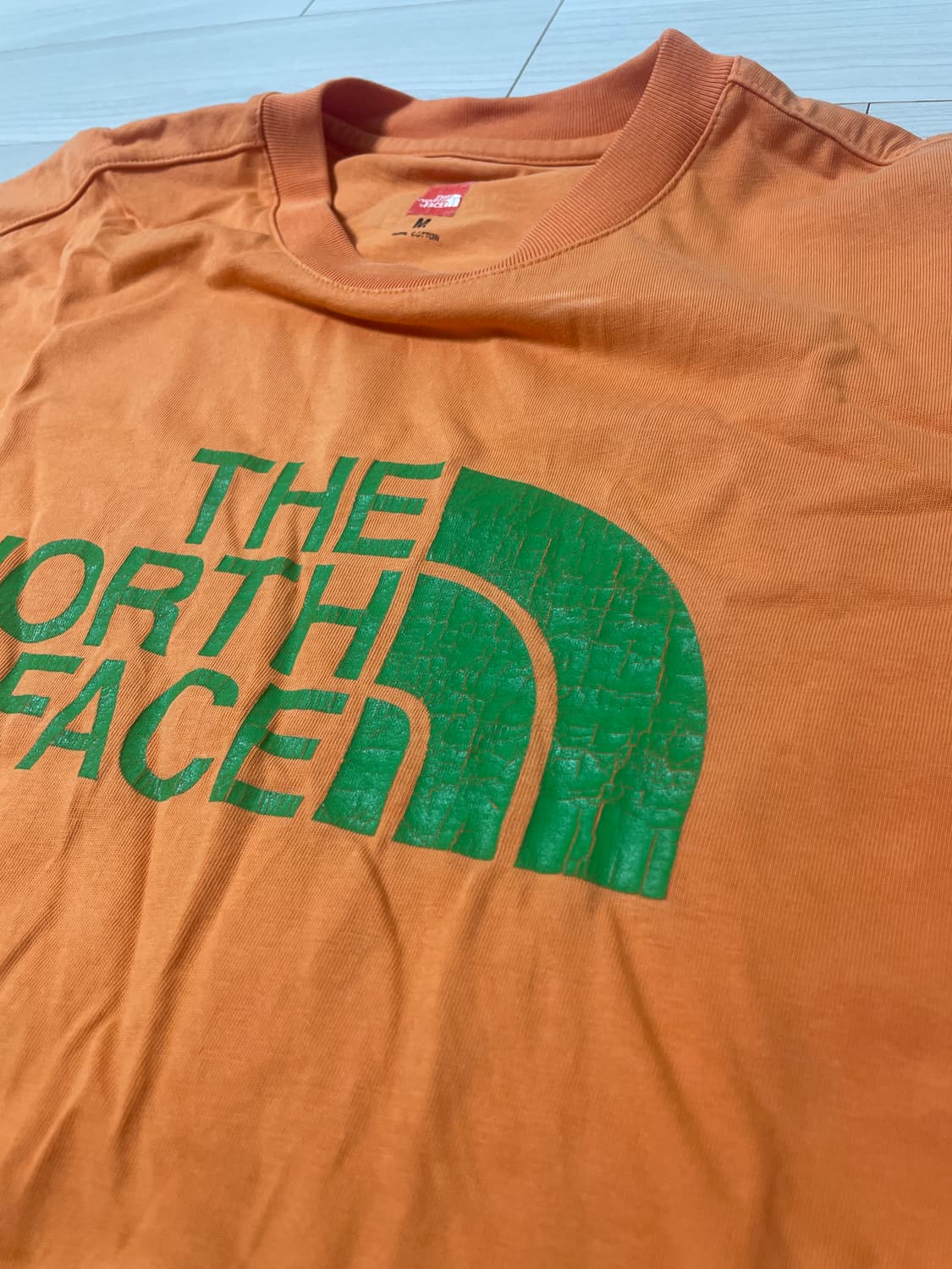 노스페이스 오렌지 반팔티 M 상품이미지3