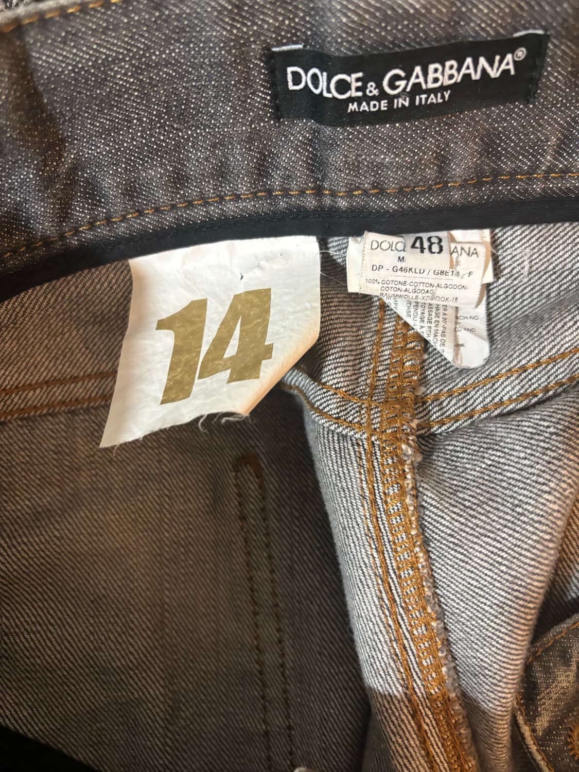 돌체앤가바나 14클래식 흑청 데미지 상품이미지3