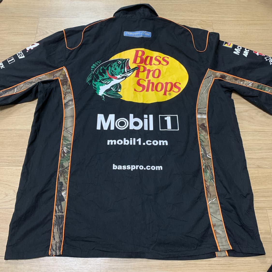 L)나스카 nascar 배스프로샵 x 리얼트리 스폰서 레이싱 반팔셔츠 상품이미지2
