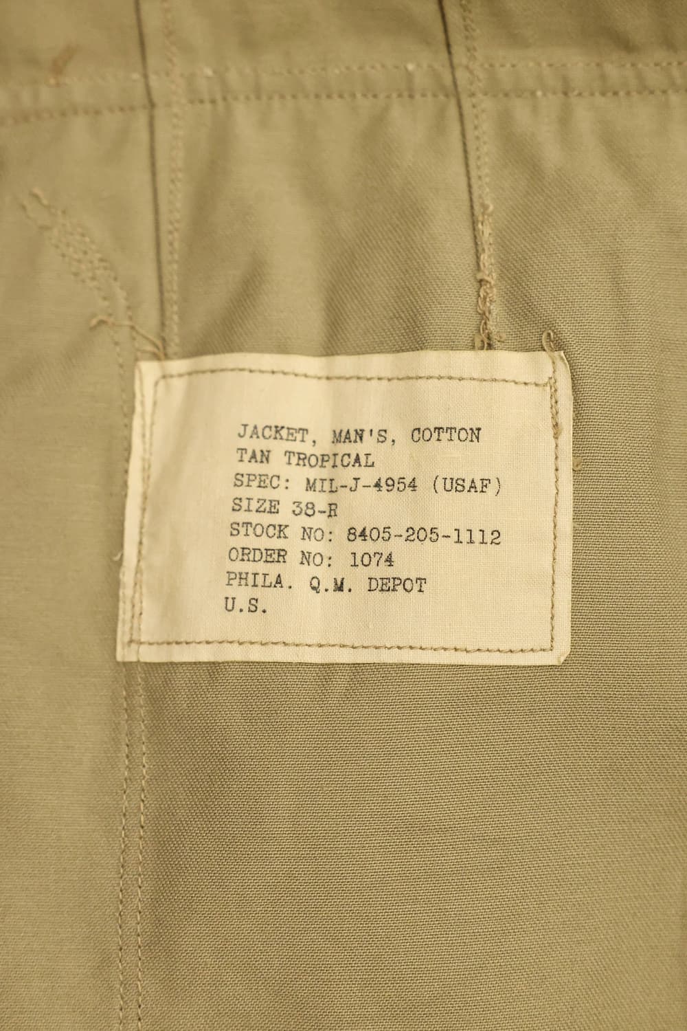 1950s 빈티지 밀리터리 트로피컬 자켓 판매 상품이미지7