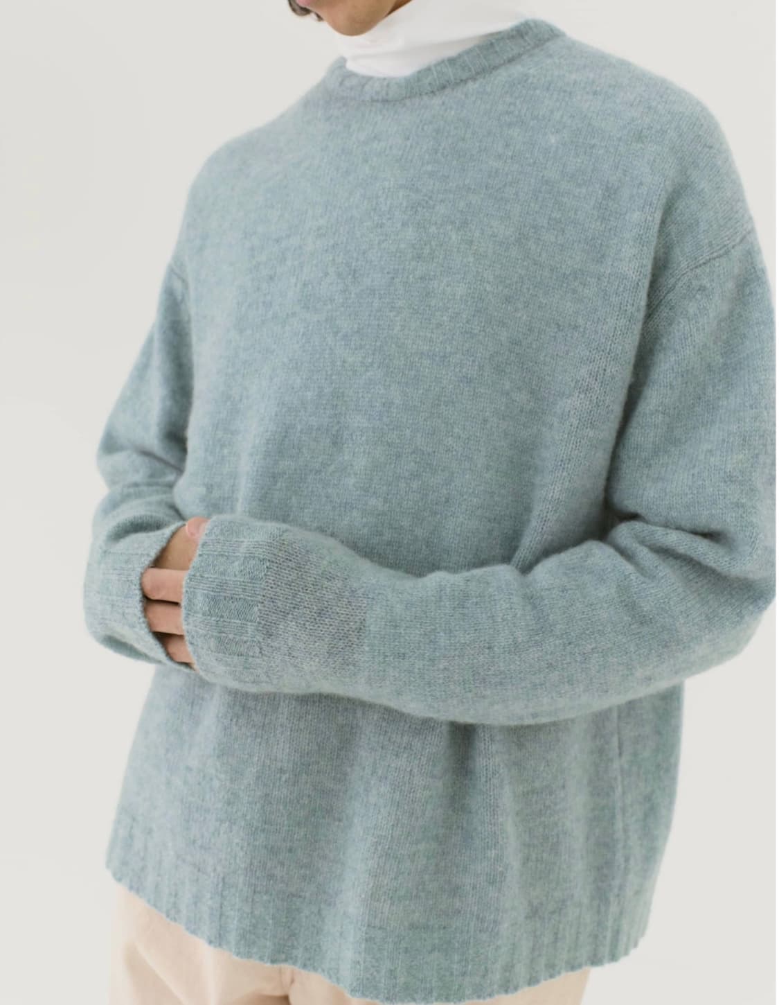 오라리 울 세틀랜드 니트 상품이미지4