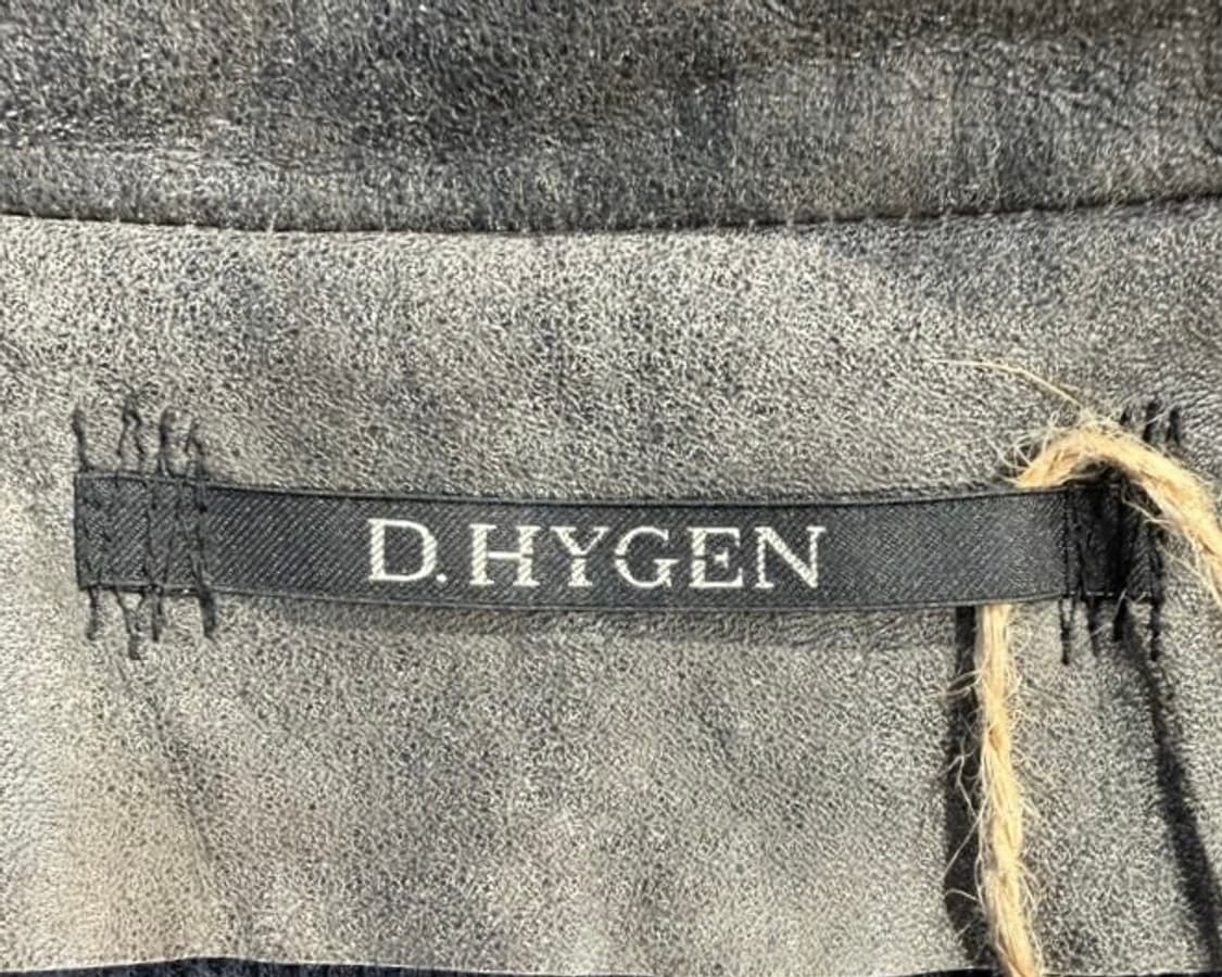 D.HYGEN 애쉬 다이드 홀스레더 후디드 차콜 자켓  상품이미지5