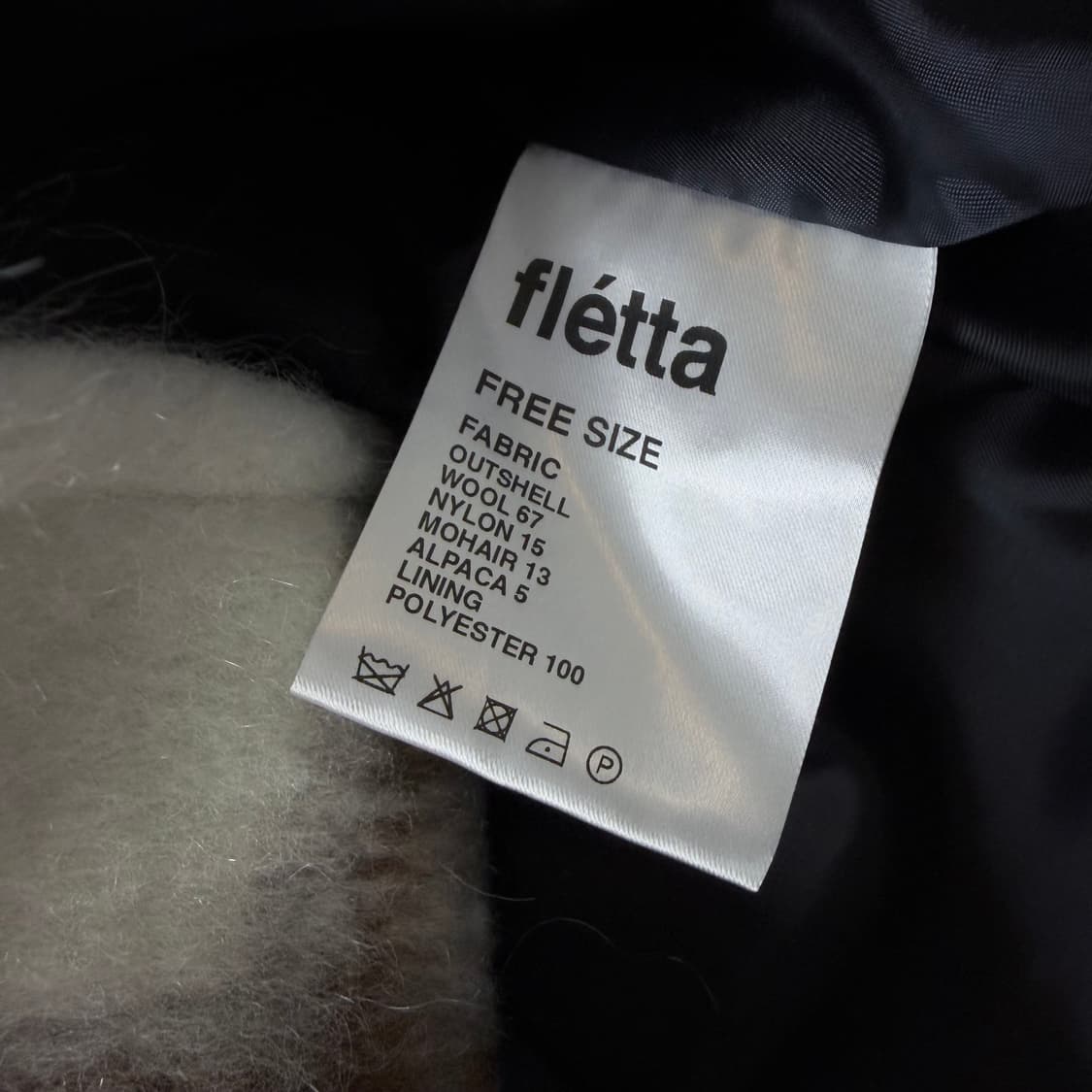 플레따 모헤어 체크 하프코트 상품이미지7