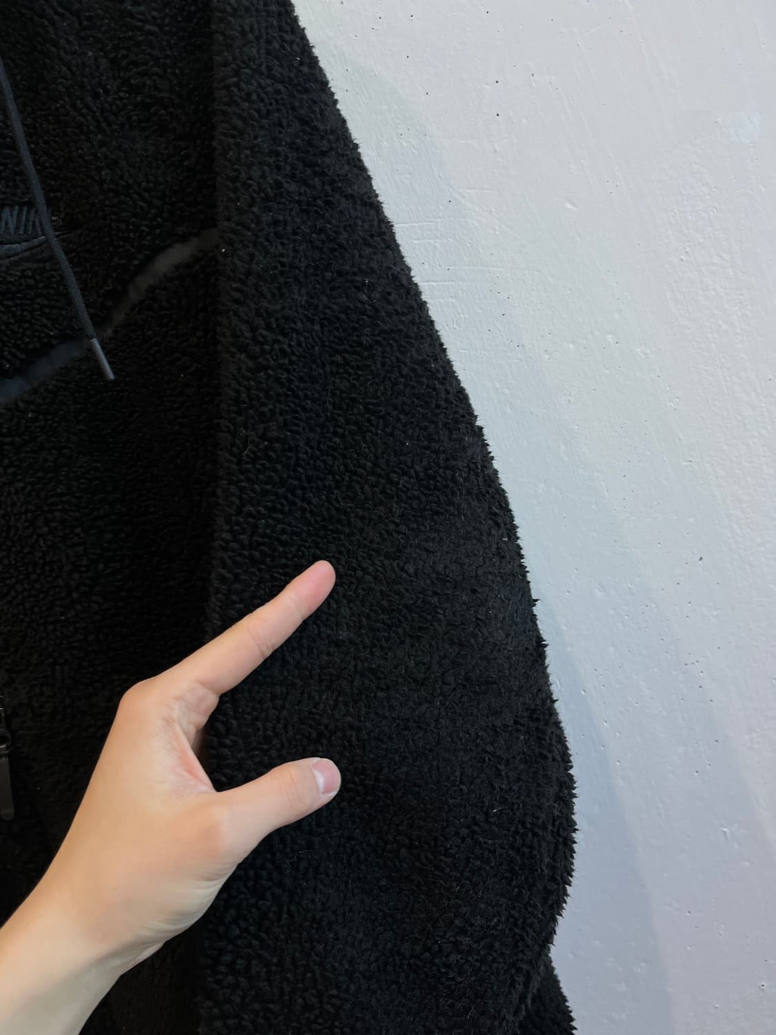 나이키 후디 플리스 자켓 블랙 XL 상품이미지4