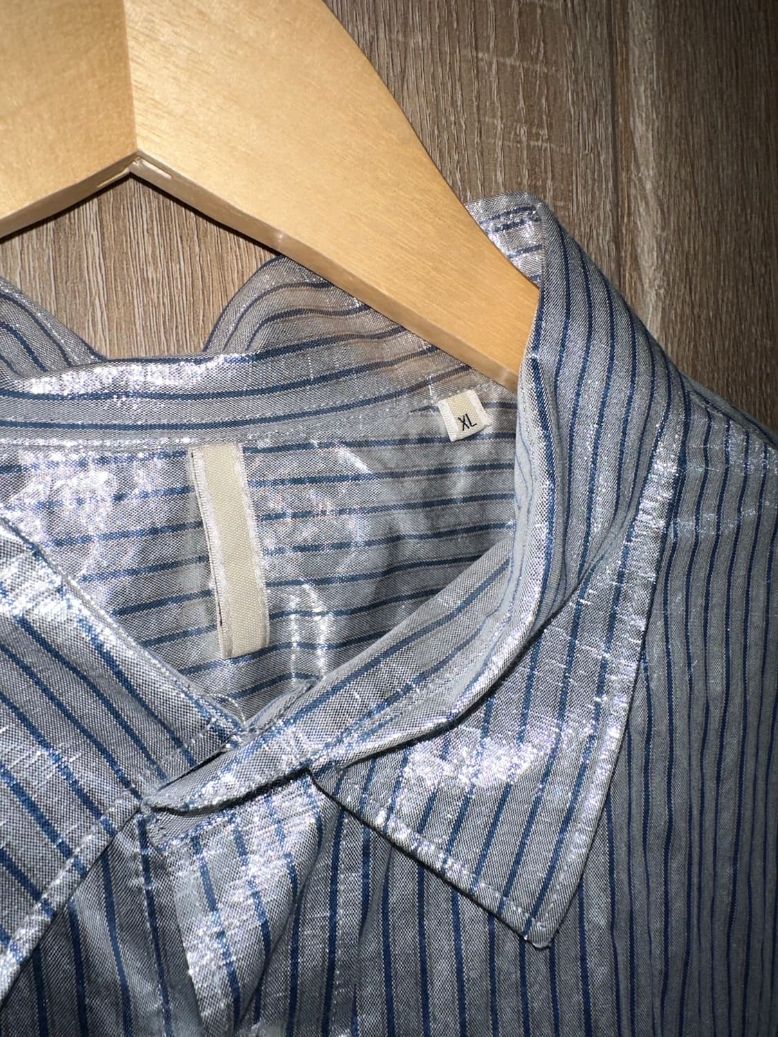 [XL] Sunflower 클래식 셔츠 메탈릭 스트라이프 상품이미지8