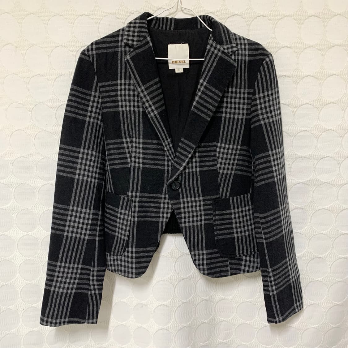 디젤 바이커 체크 자켓 상품이미지4