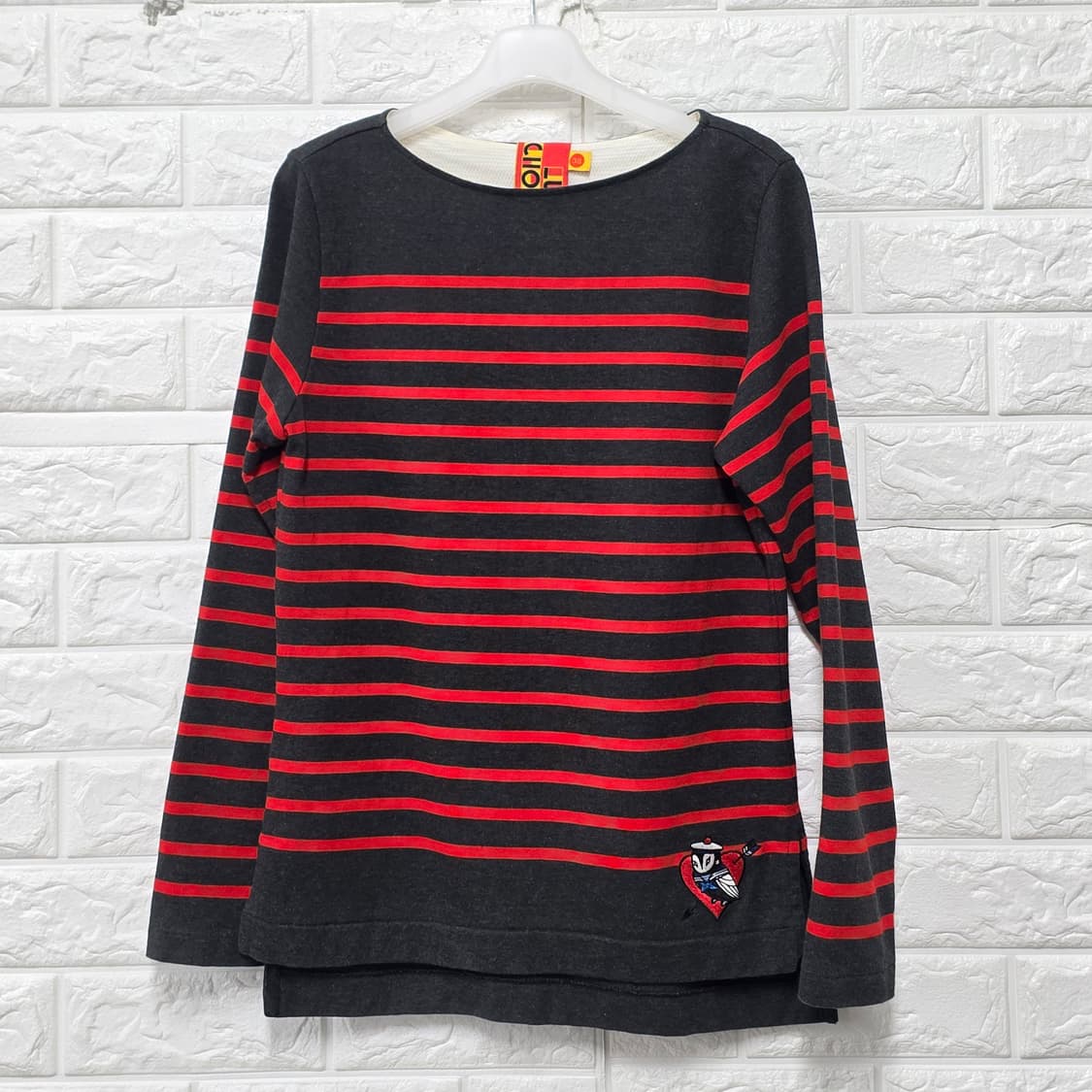 택포_ 럭키슈에뜨 스트라이프 긴팔 티셔츠 M 상품이미지1