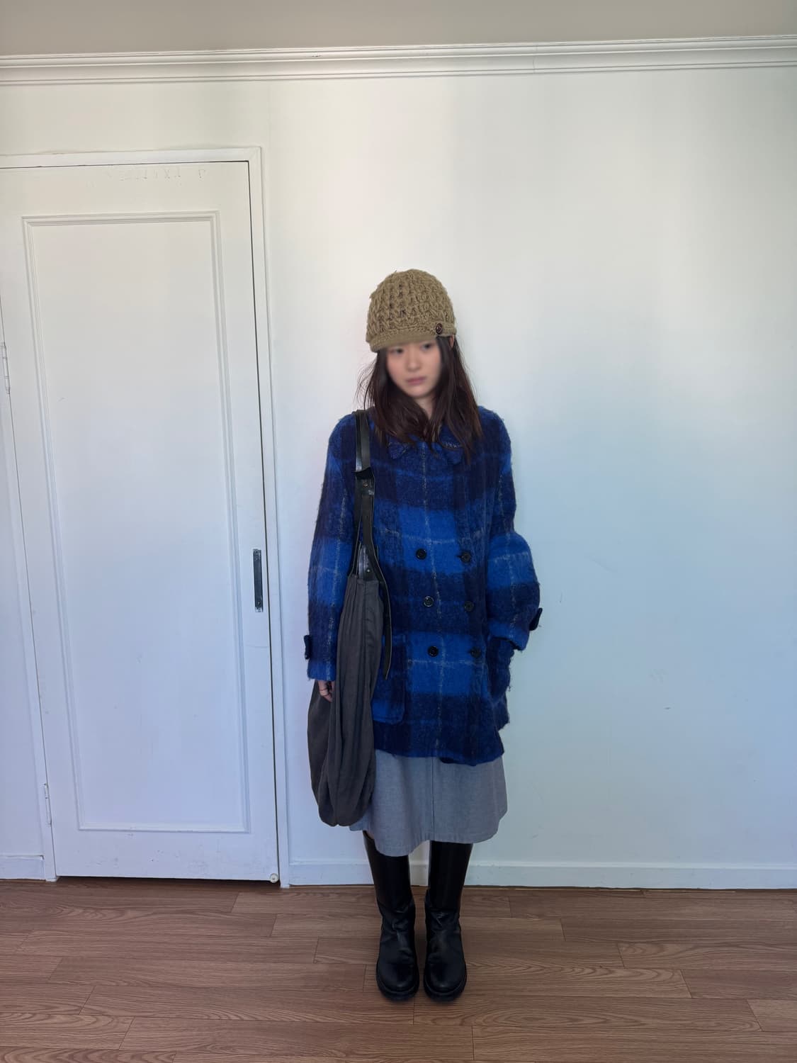 버튼 니트 비니 상품이미지4