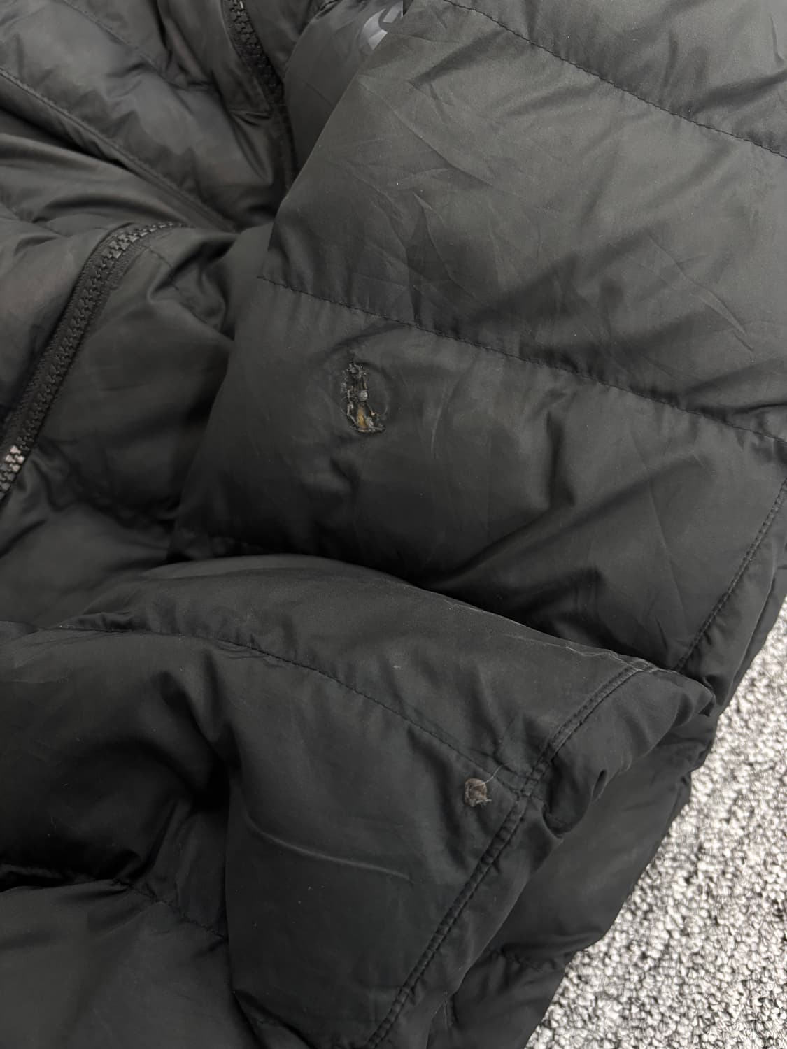 나이키 올블랙 패딩 점퍼자켓 L 상품이미지5