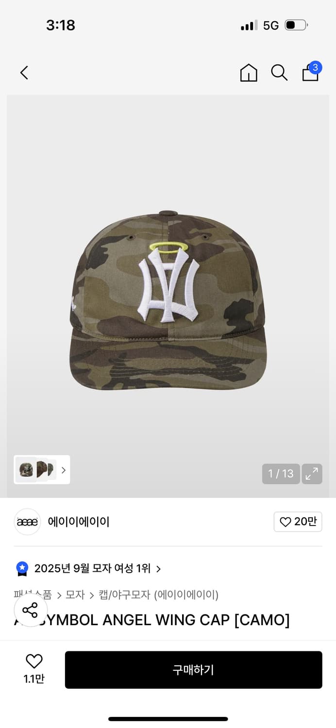 에이이에이이 모자 상품이미지1