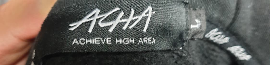 ACHA 스탠다드로고 배색 후드티 블랙 (L) 상품이미지3