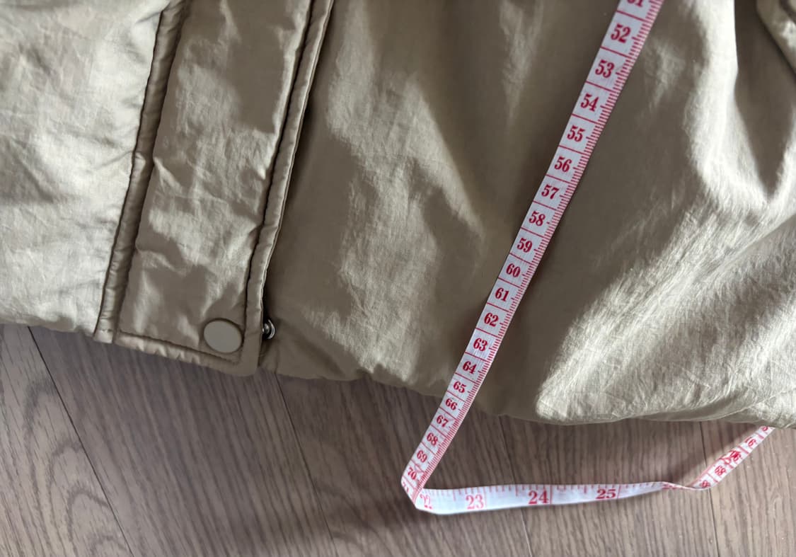 새상품급 지컷 사가퍼 날개 스트링 야상형 패딩 55(66가능) 상품이미지10