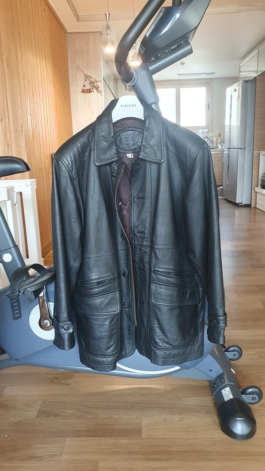 GINGIS 블랙 그레인 소가죽 카코트 상품이미지1