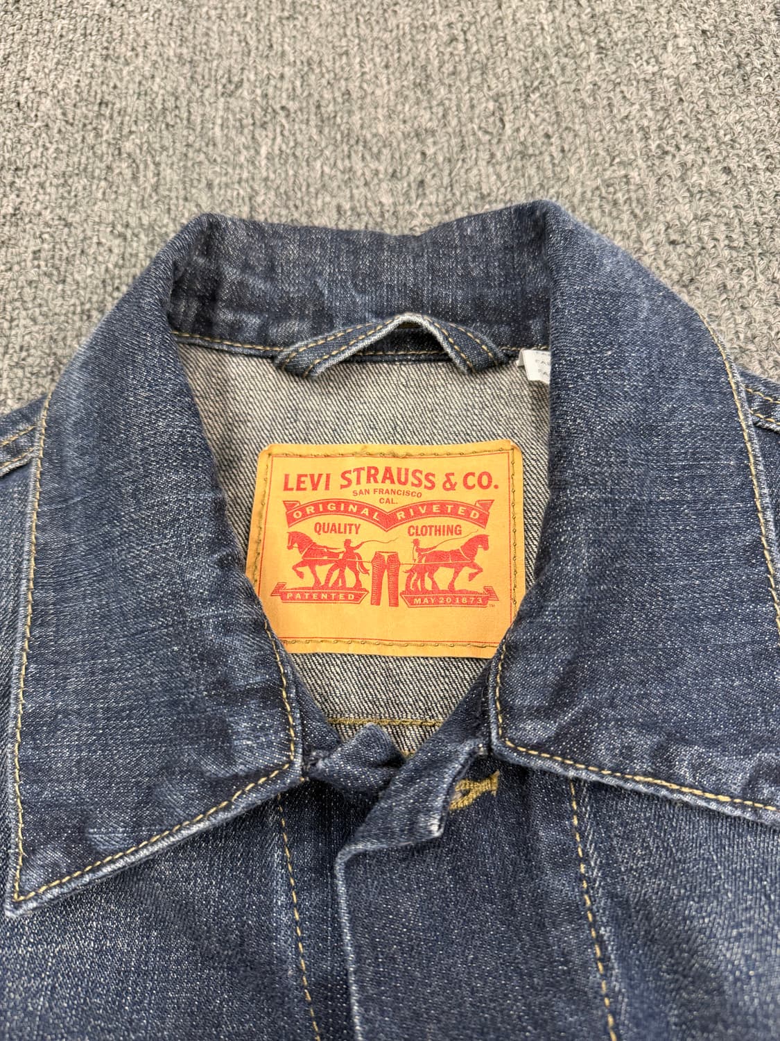 L)리바이스 빈티지 워싱 3세대 데님자캣 상품이미지3