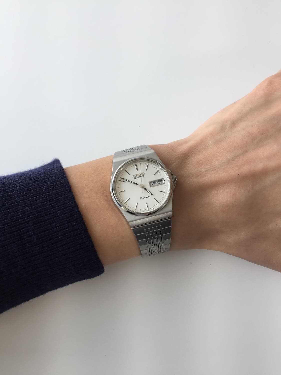 80s seiko chronos day-date quartz 상품이미지7