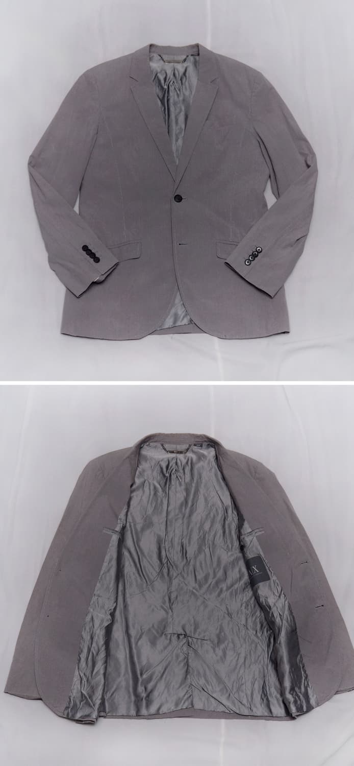 아르마니 (AX) 코튼 스트라이프 블레이저 자켓 (38R / 95+) 상품이미지2