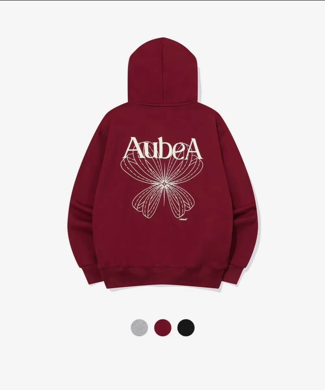 베테제 오브에 스타리본 후드 집업 버건디 상품이미지1