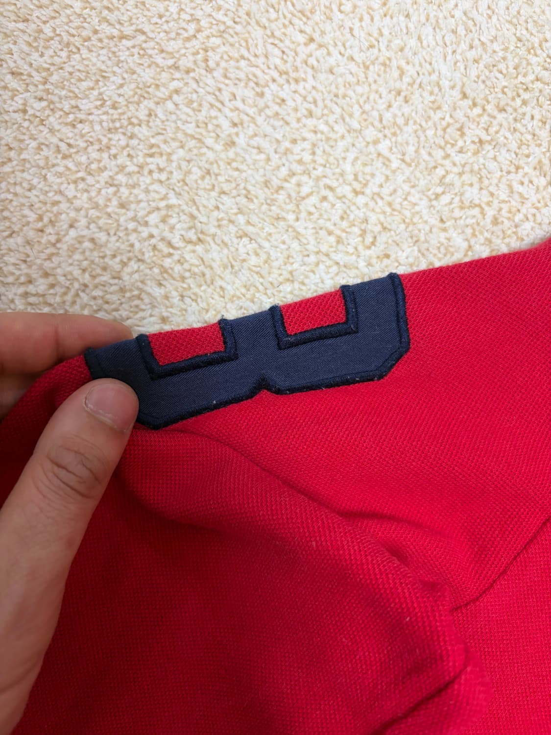 여성55-66) 폴로 랄프로렌 빅포니 긴팔 카라티 레드 치프키프 상품이미지3