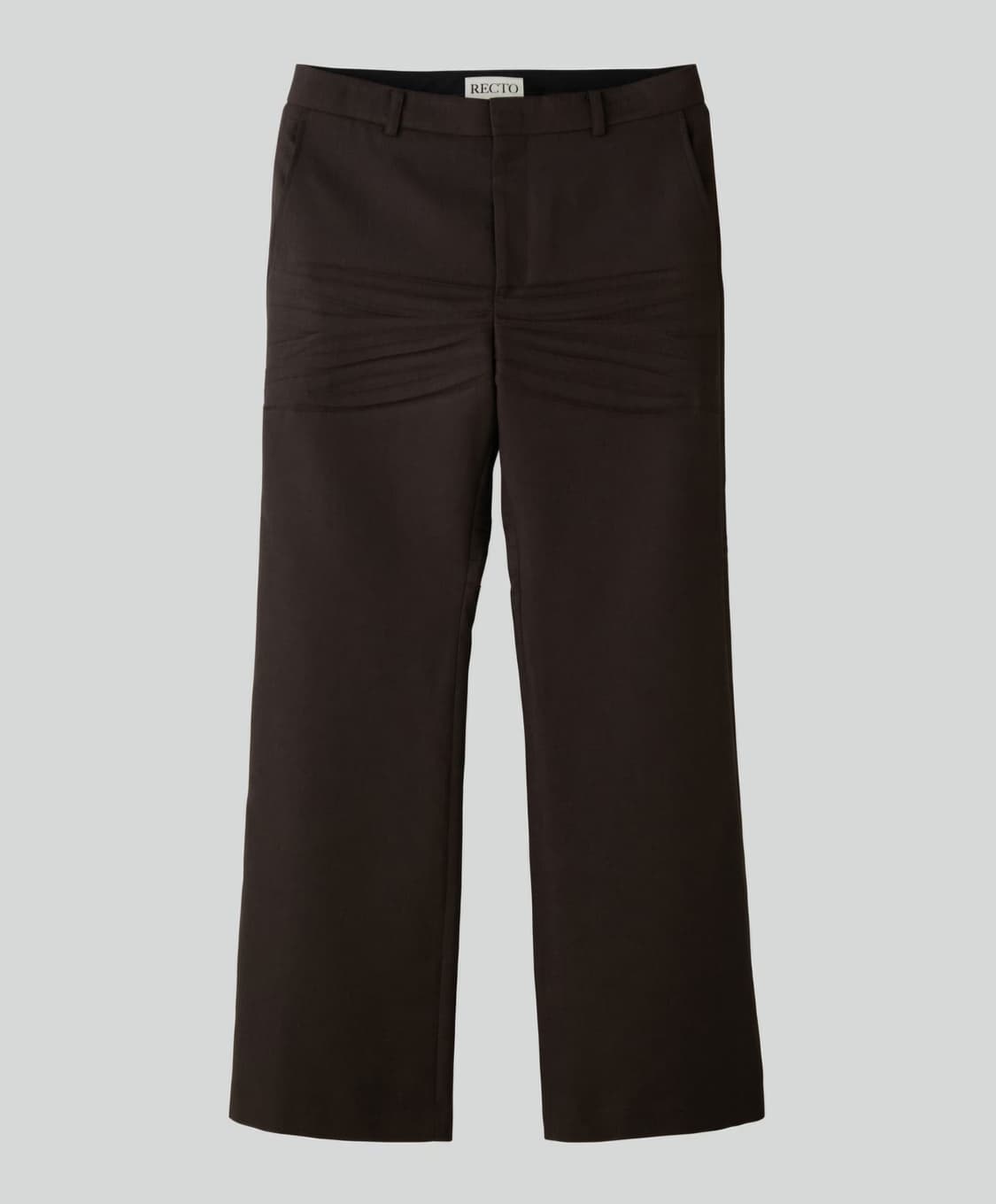 렉토 크리즈 디테일 슬랙스 브라운 판매합니다 상품이미지2