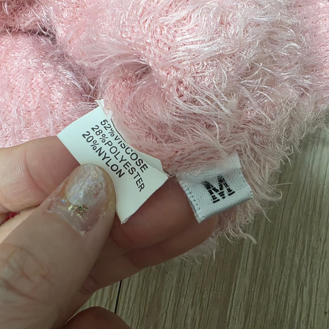 빈티지) 로맨틱 갸루st 체리 핑크 y2k 민효린 앙고라 크롭 반팔니트 상품이미지6