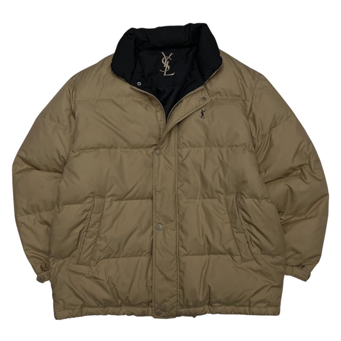 입생로랑 블랙 미니로고 베이지 패딩 100 상품이미지2