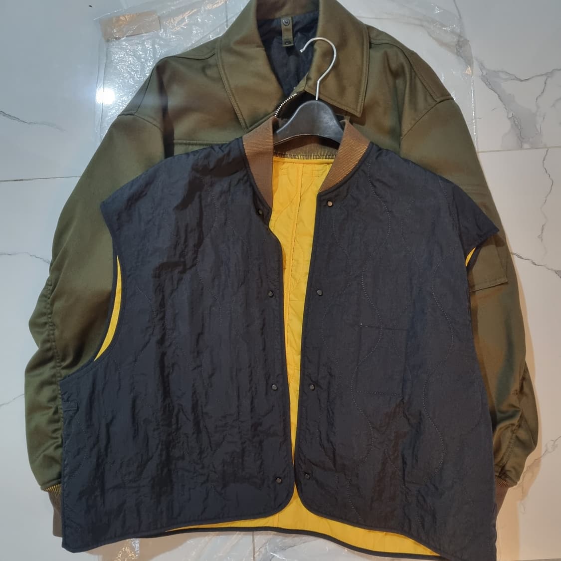 Solid Homme logo-plaque Bomber Jacket - 상품이미지5