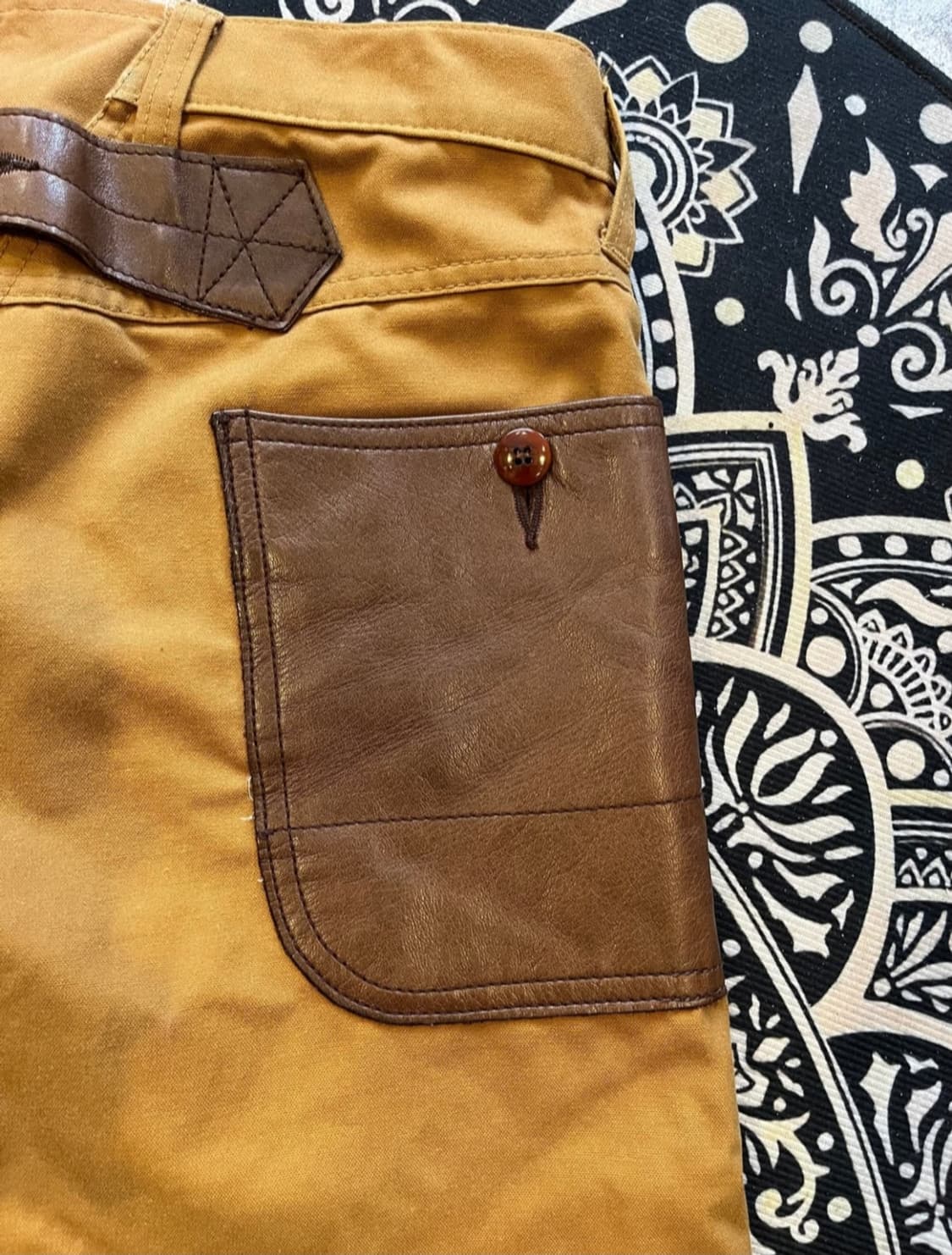 Comme des garcons 레더 코튼 팬츠(일본제품) 상품이미지6