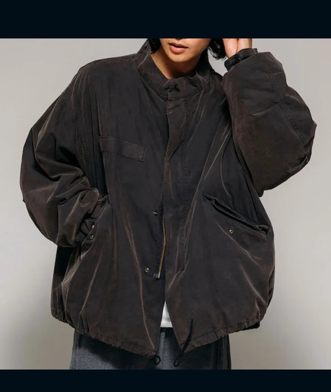 프릭스스토어 m65 숏파카 페이드 블랙 S 상품이미지1