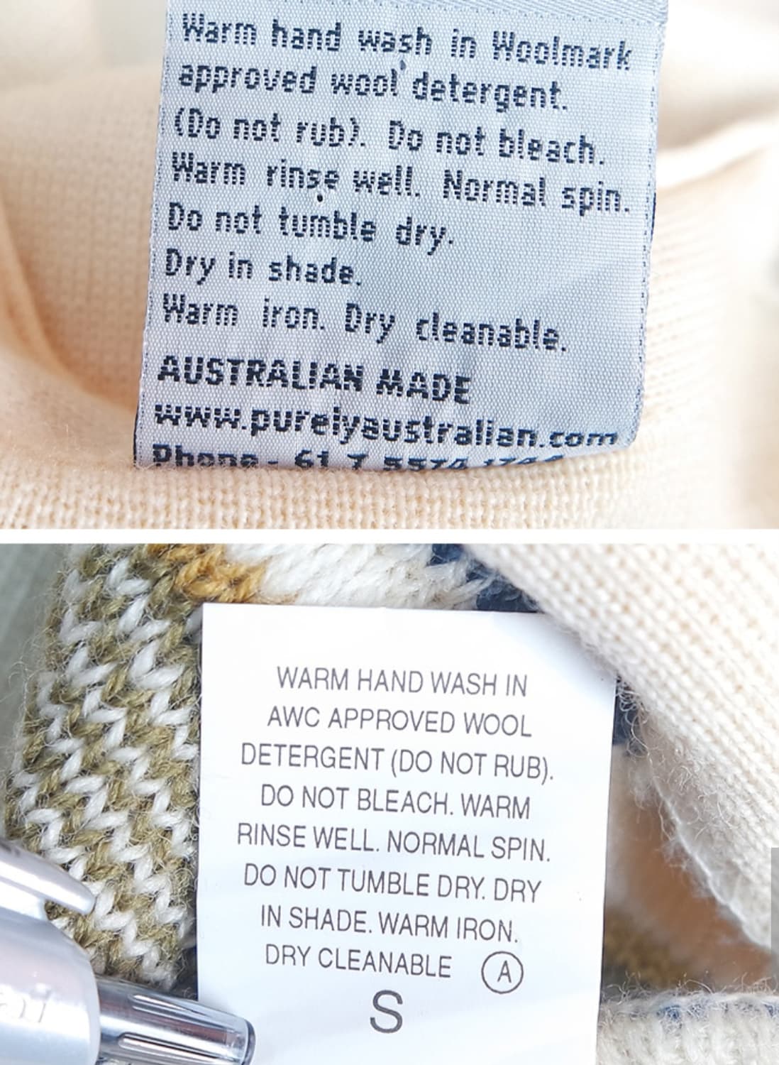  purely australian  울 니트 조끼 상품이미지10