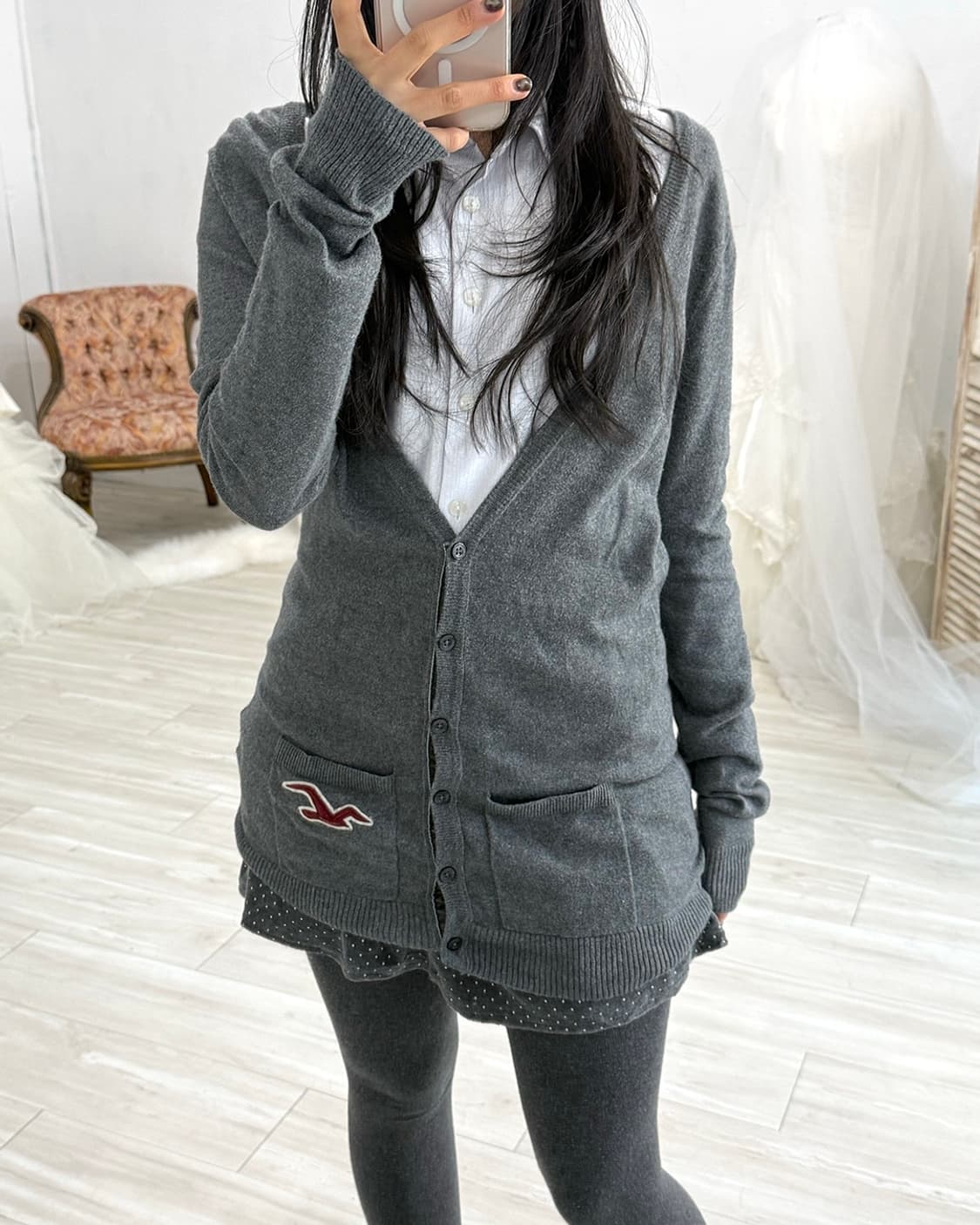 Hollister Gray Cardigan 상품이미지6