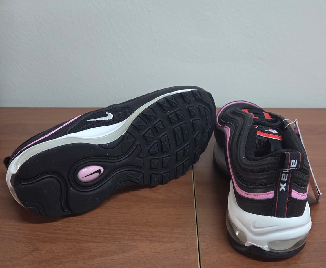 나이키 에어맥스 97 블랙/핑크 245mm | 정품 새상품 풀박스 상품이미지3